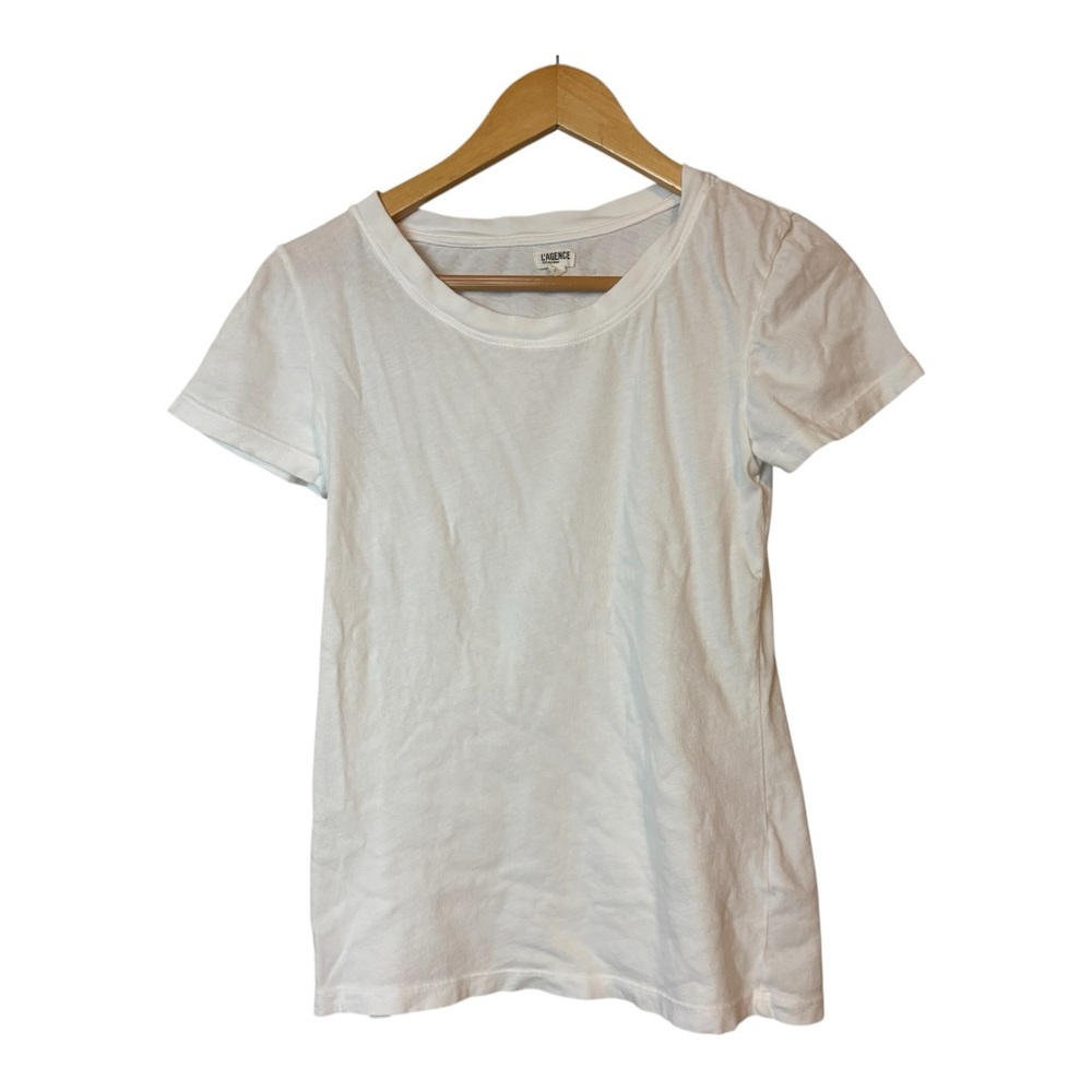 L’agence Cory 100% Cotton Scoopneck short sleeve T shirt women’s size S